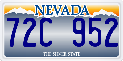 NV license plate 72C952