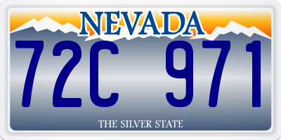 NV license plate 72C971