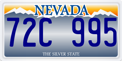 NV license plate 72C995