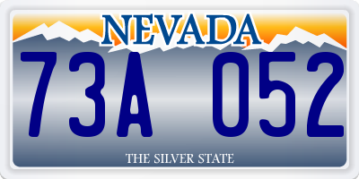 NV license plate 73A052