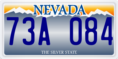 NV license plate 73A084