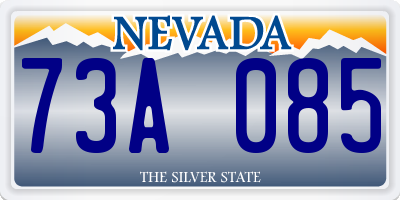 NV license plate 73A085