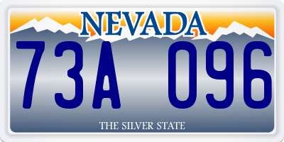 NV license plate 73A096