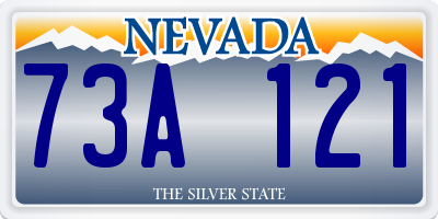 NV license plate 73A121