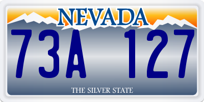 NV license plate 73A127