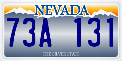 NV license plate 73A131