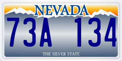 NV license plate 73A134