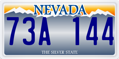 NV license plate 73A144