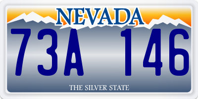 NV license plate 73A146