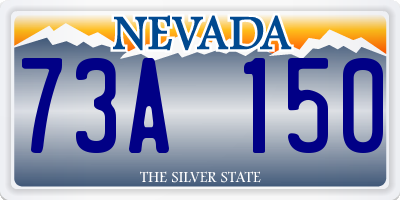 NV license plate 73A150