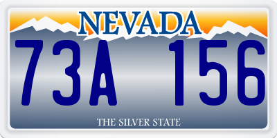 NV license plate 73A156