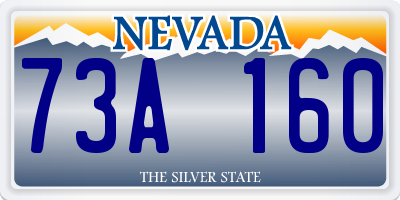 NV license plate 73A160