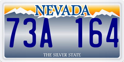 NV license plate 73A164