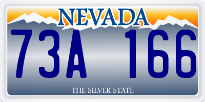 NV license plate 73A166