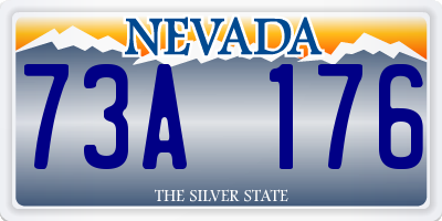 NV license plate 73A176