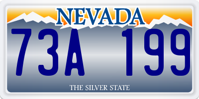 NV license plate 73A199