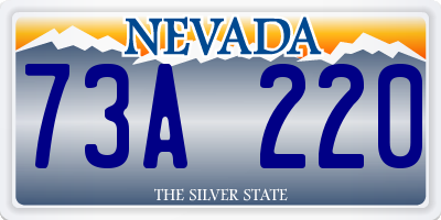 NV license plate 73A220