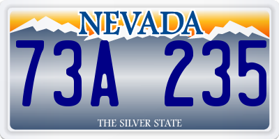 NV license plate 73A235