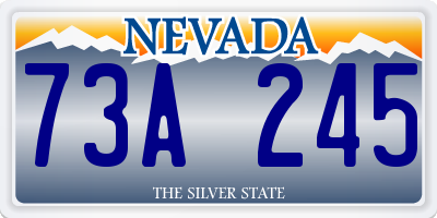 NV license plate 73A245