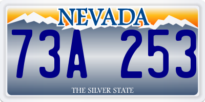NV license plate 73A253
