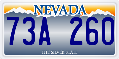 NV license plate 73A260