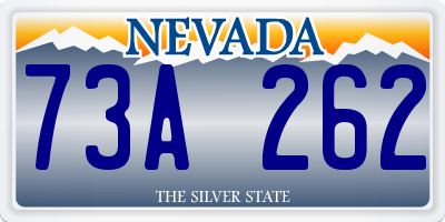 NV license plate 73A262