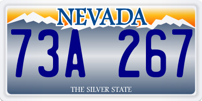 NV license plate 73A267