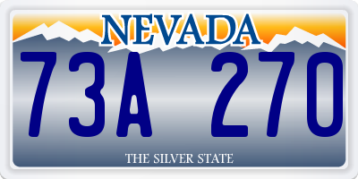 NV license plate 73A270