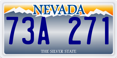 NV license plate 73A271