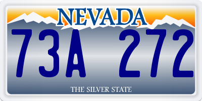 NV license plate 73A272
