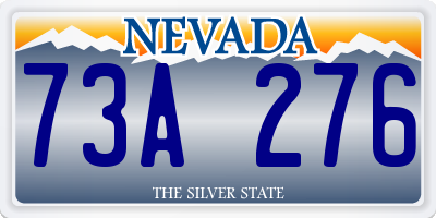 NV license plate 73A276