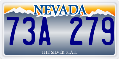 NV license plate 73A279