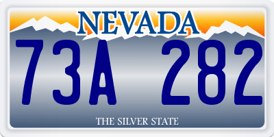 NV license plate 73A282