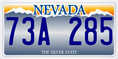 NV license plate 73A285