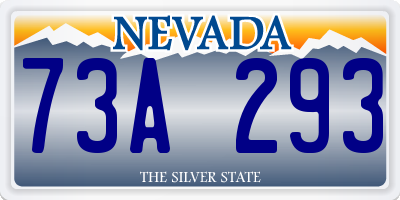 NV license plate 73A293