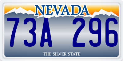 NV license plate 73A296