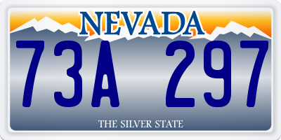 NV license plate 73A297