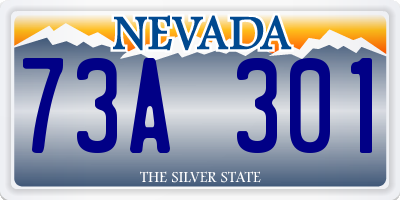 NV license plate 73A301