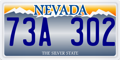 NV license plate 73A302