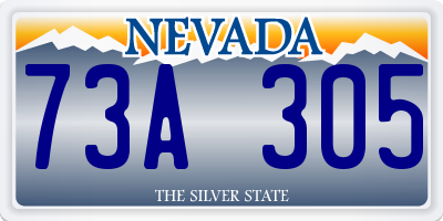 NV license plate 73A305
