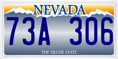 NV license plate 73A306