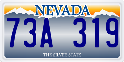 NV license plate 73A319