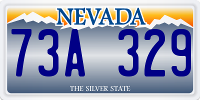 NV license plate 73A329