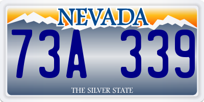 NV license plate 73A339