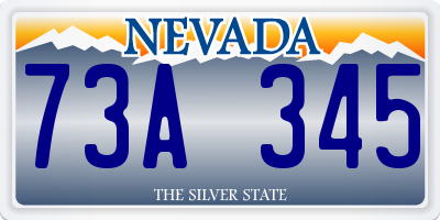 NV license plate 73A345