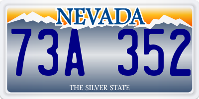 NV license plate 73A352