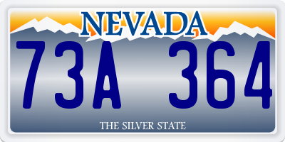 NV license plate 73A364
