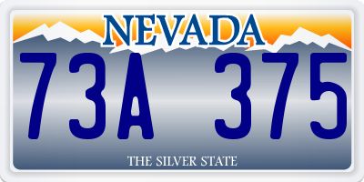 NV license plate 73A375