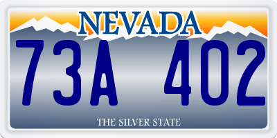 NV license plate 73A402