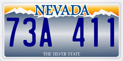 NV license plate 73A411